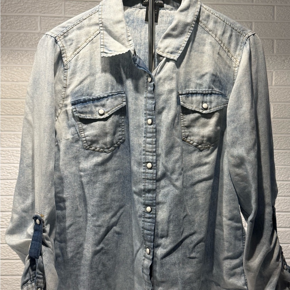 Cotton Express Sky‎ Blue Casual Shirt